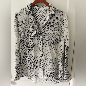 Equipment Leopard print silk shirt